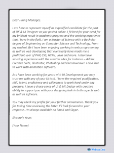 UI & UX Designer Proposal Sample for Upwork - Webson Job