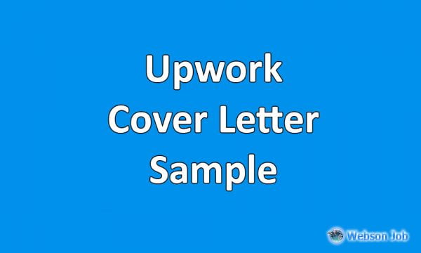 upwork cover letter sample example and format