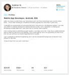 Upwork Profile Overview Sample for Mobile App/ Android / iOS - Webson Job